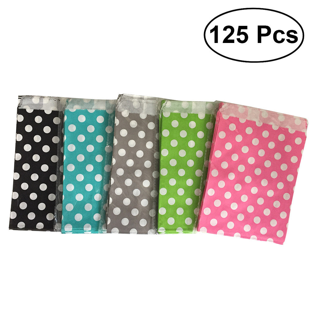 125pcs Food Safe Treat Sacks Wedding Candy Bar Bags Party Gift Bags Paper Bags