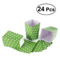 24pcs Popcorn Boxes Holder Containers Cartons Paper Bags Dot Design Snack Box for Movie Theater Dessert Tables Wedding Favors