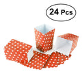24pcs Popcorn Boxes Holder Containers Cartons Paper Bags Dot Design Snack Box for Movie Theater Dessert Tables Wedding Favors